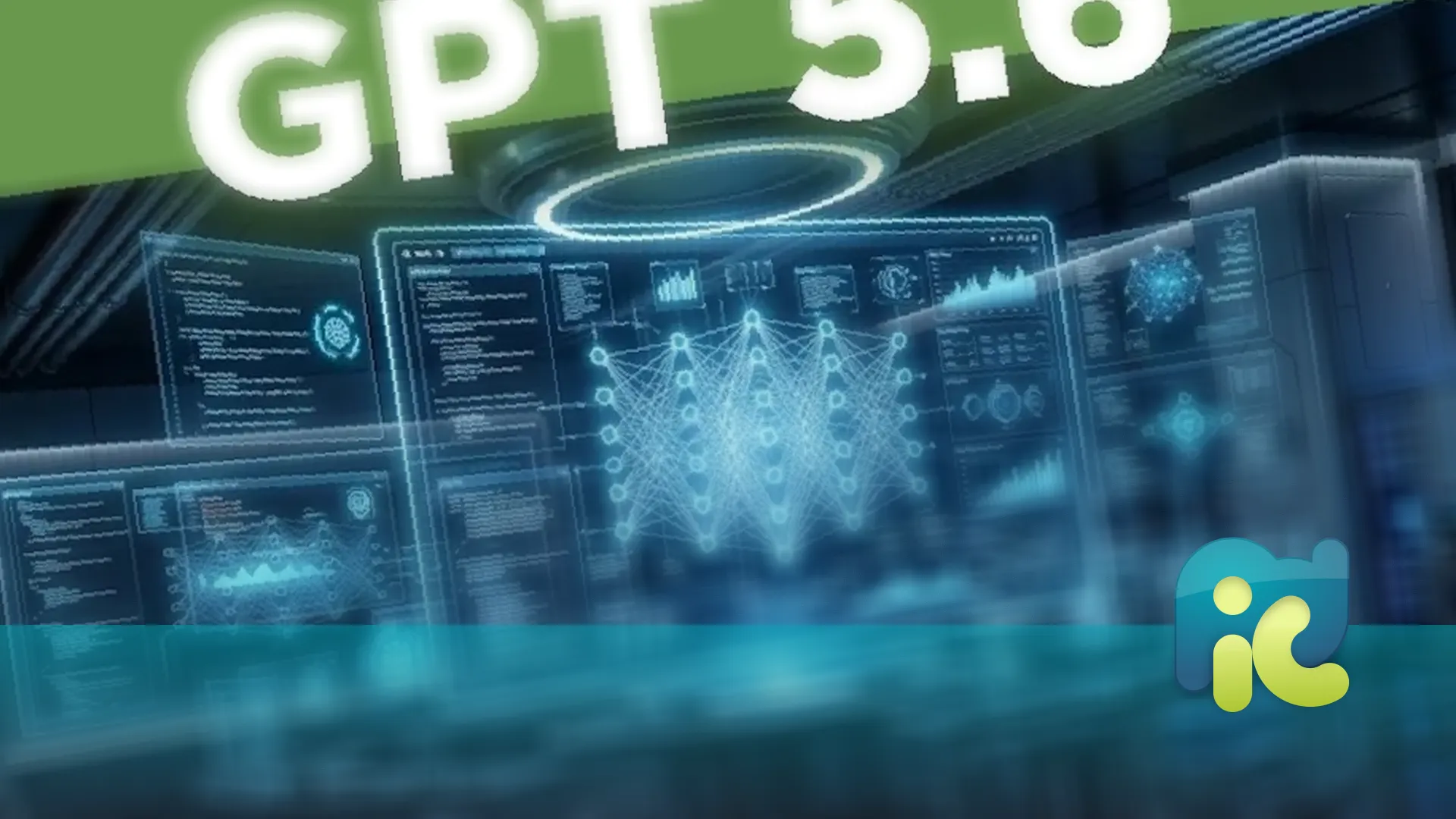 Digital concept art of a futuristic command center with holographic data displays featuring the prominent text GPT 5.6 and the date 10/07/2026.